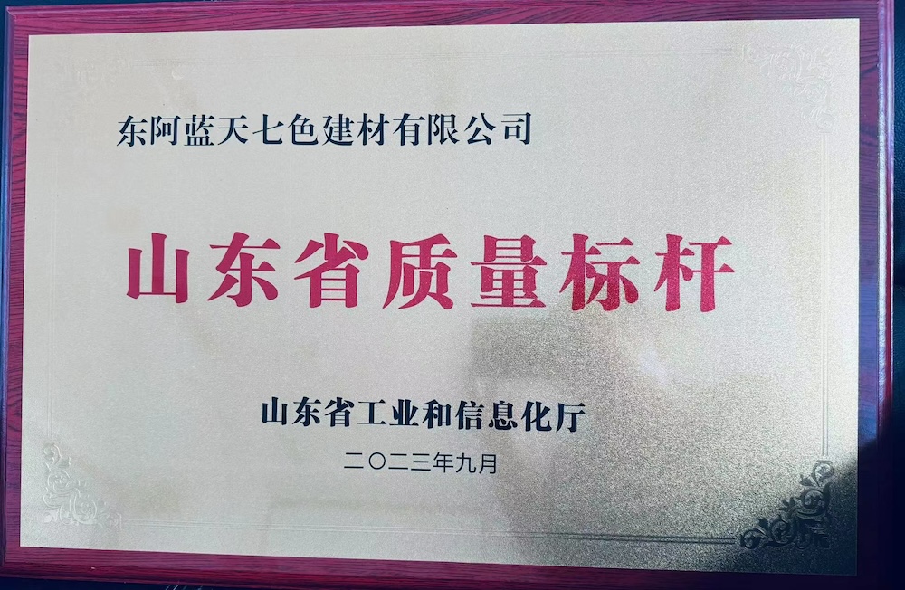 2023年山東省質量標桿企業
